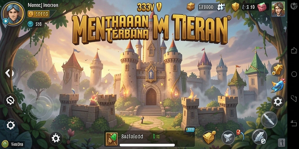 Tangkapan layar menampilkan aksi seru dalam game Tower Defense.