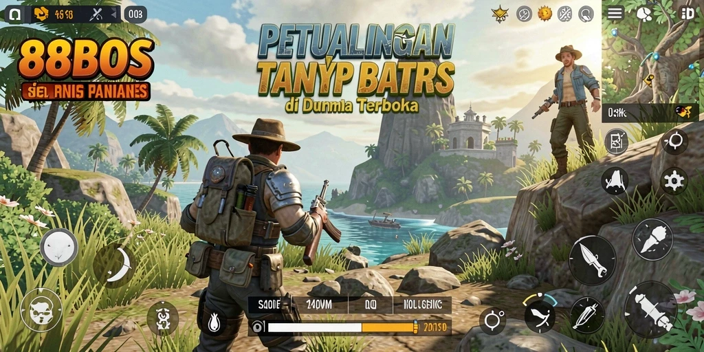 Tangkapan layar 88BOS menampilkan gameplay yang mendebarkan di dunia terbuka.