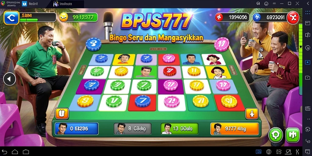 Tampilan gameplay seru dalam permainan Bingo BPJS777.