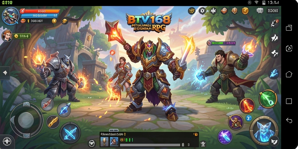 Gameplay seru di dunia RPG BTV168 dengan karakter yang beragam.