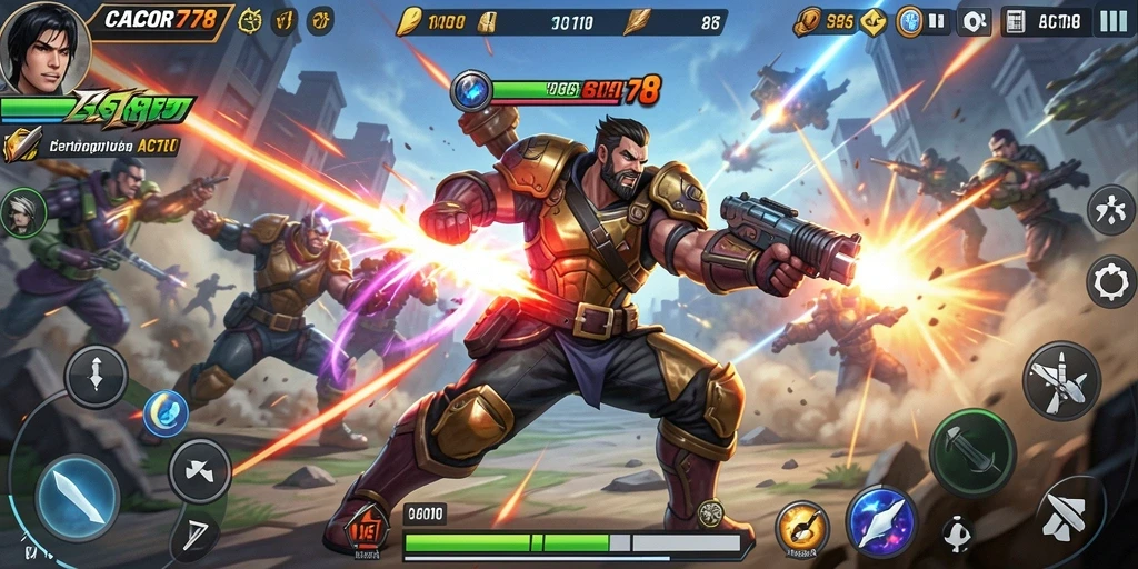Tampilan gameplay seru dalam CACOR78 dengan aksi mendebarkan.