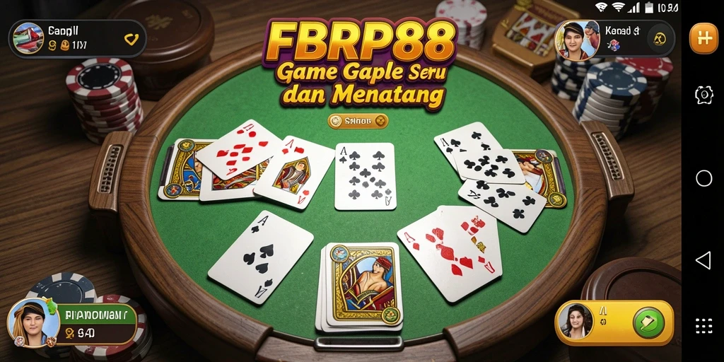 Tampilan gameplay Gaple yang menarik dan interaktif.