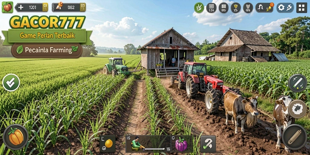 Gameplay pertanian yang menarik dan interaktif di GACOR777.