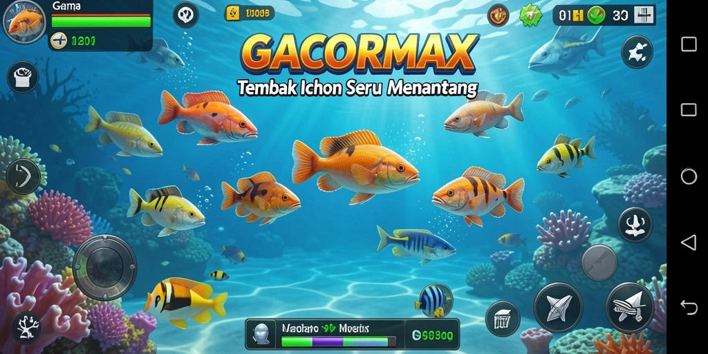 Gameplay GACORMAX yang mengasyikkan dalam menembak ikan.