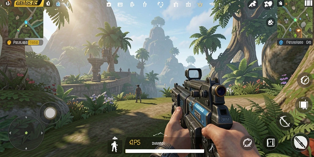 Screenshot game TPS GEMS365 dengan aksi seru dan grafis menawan.