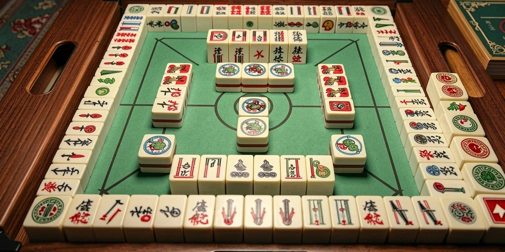 Tampilan menarik dari gameplay Mahjong GIM999 yang penuh warna.