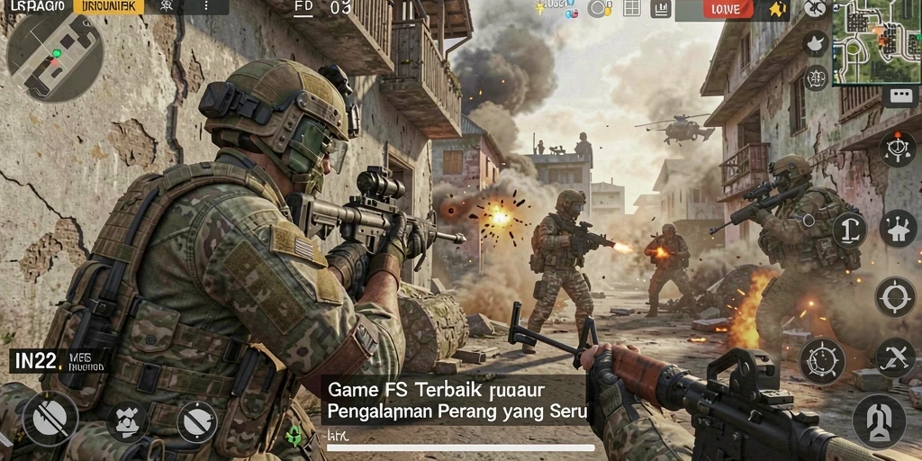 Gameplay seru dari IN22 dalam mode FPS yang mendebarkan.