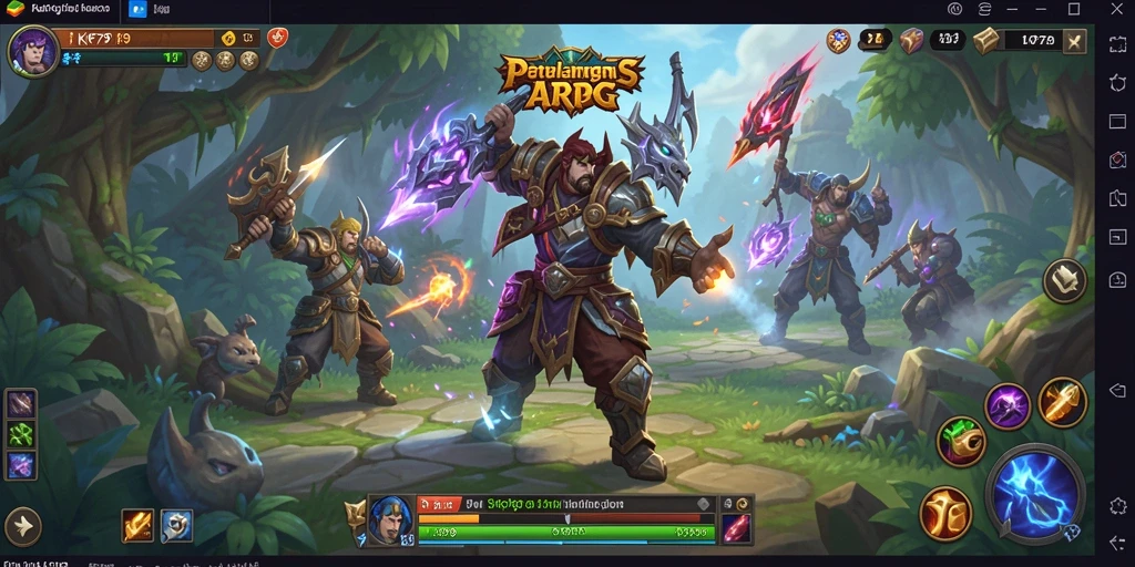 Tangkapan layar menunjukkan aksi mendebarkan dalam KPK79 dengan gameplay ARPG.