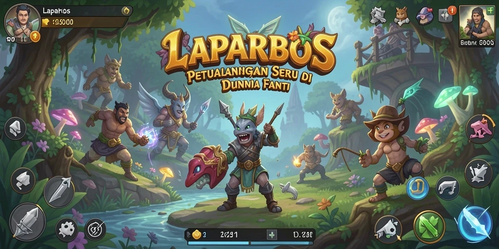 Pemandangan menakjubkan dalam gameplay petualangan LAPARBOS.