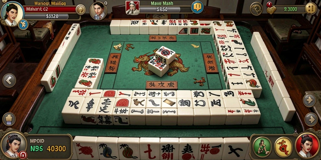 Screenshot MPOID menampilkan gameplay Mahjong yang seru dan menantang.