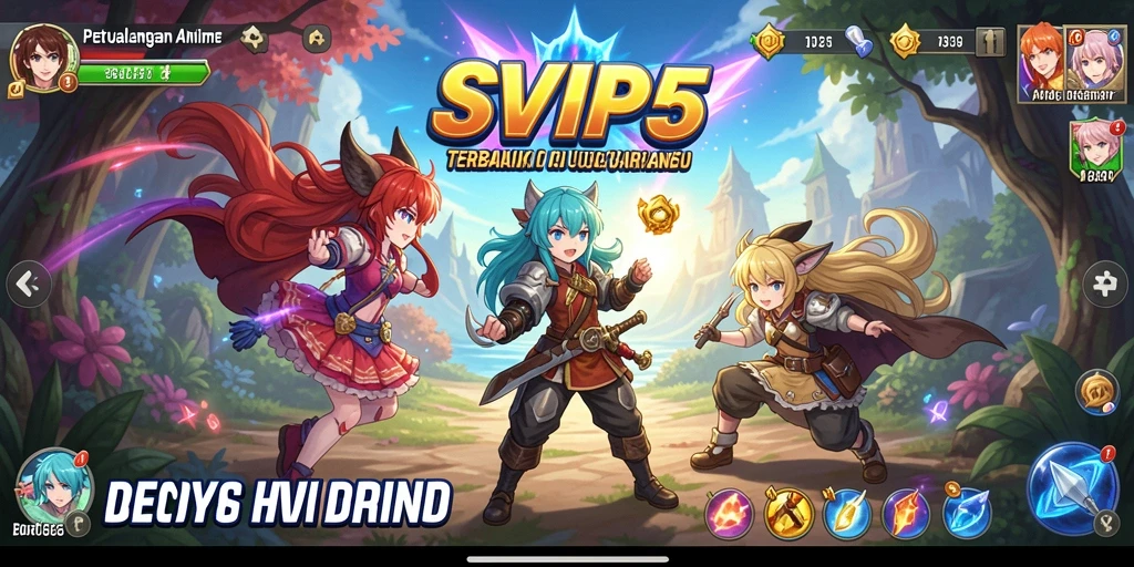 Tampilan gameplay yang menakjubkan dalam SVIP5, penuhi petualangan Anime.