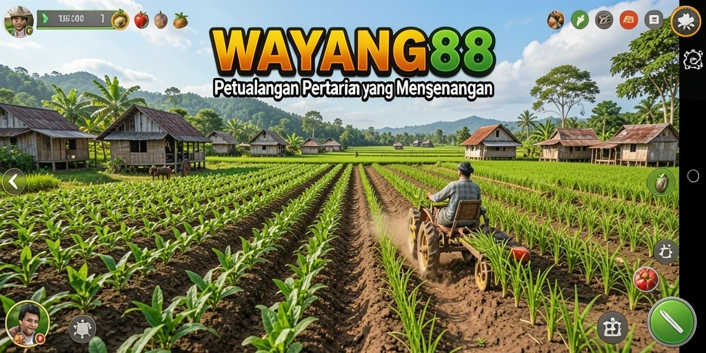 Tampilan menarik dari permainan bertani di WAYANG88.