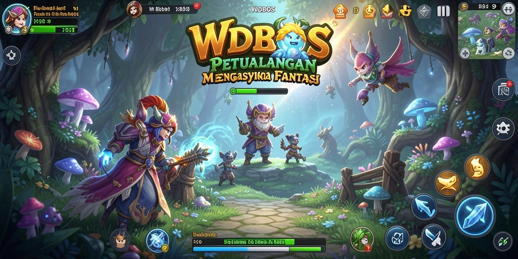Screenshot WDBOS menampilkan aksi seru dalam gameplay petualangan.